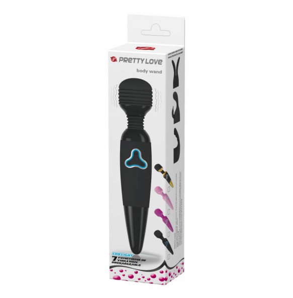PRETTY LOVE - Vermeer Vibrating Wand Massager (Chargeable - Black)